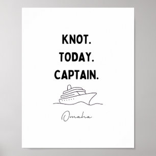 Poster Roupa do Capitão Cruzeiro Não Hoje Omaha Nebraska 