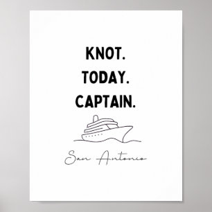 Poster Roupa do Capitão do Cruzeiro Não Hoje San Antonio