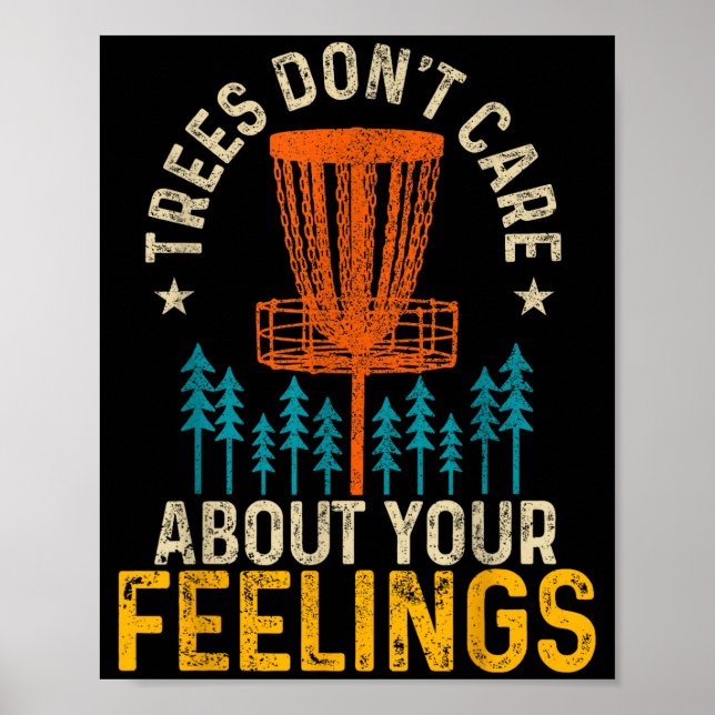 Poster Roupa engraçada para Disc Golf Co. Árvores de Disc (Frente)