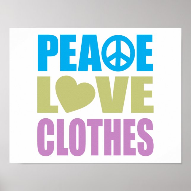 Poster Roupas de Amor de Paz (Frente)