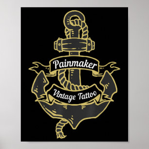 Poster Roupas De Âncora Para Mulheres Marinheiras Dão Vin