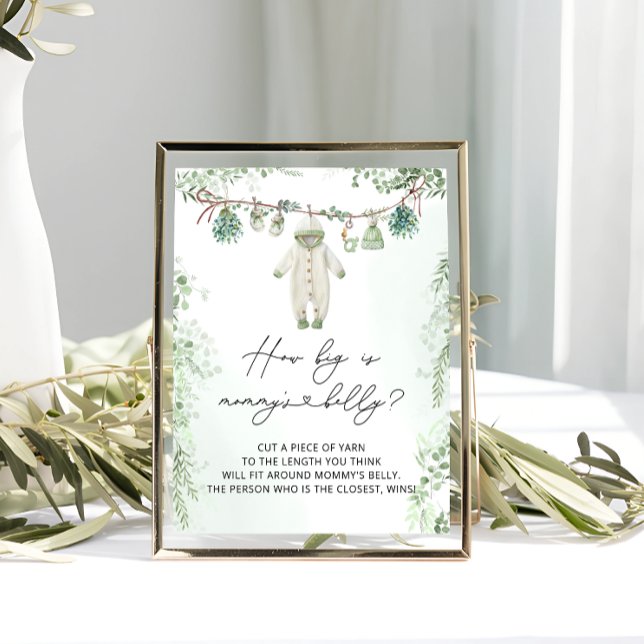 Poster Roupas de bebê Boho Neutro Quão Grande é a Mamãe (Criador carregado)