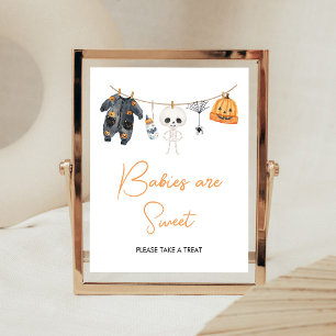 Poster Roupas de Bebê Little Boo Varal de Bebês são Doce