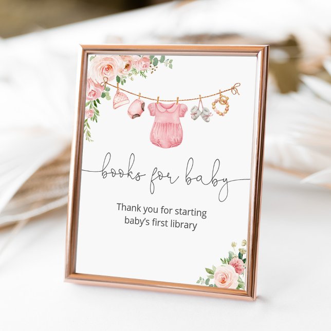 Poster Roupas de bebê Livros para placa de bebê (Criador carregado)