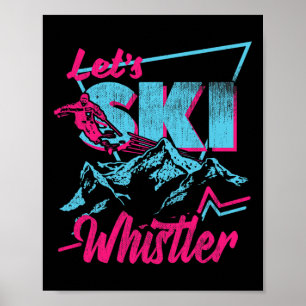 Poster Roupas de Esqui Vintage Anos 80 90 - Retro Whistle