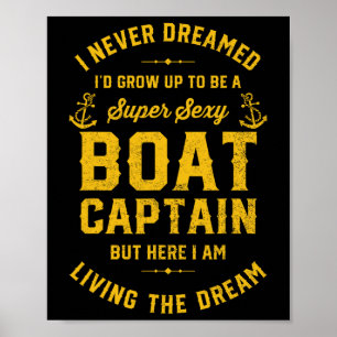 Poster Roupas de Família de Capitão de Barco Adulto Uni P