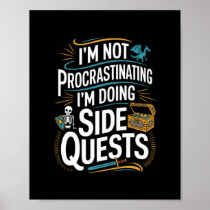 Poster Roupas de Jogador de Rpg Para Amantes de Quests Un