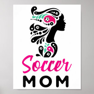 Poster Roupas de Mãe de Futebol Piadas Mãe de Futebol Mam