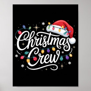 Poster Roupas de Natal da Equipe de Natal Família Combina