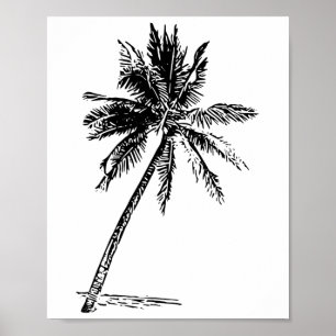 Poster Roupas de Praia de Palm Beach Traje de Praia Surf