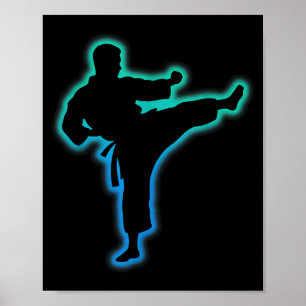 Poster Roupas de Taekwondo Camisa de Artes Marciais Crian