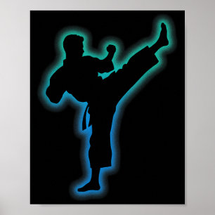 Poster Roupas de Taekwondo Camisa de Artes Marciais Crian