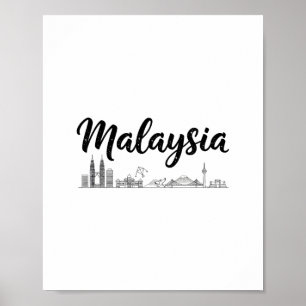 Poster Roupas de viagem para férias na paisagem urbana da