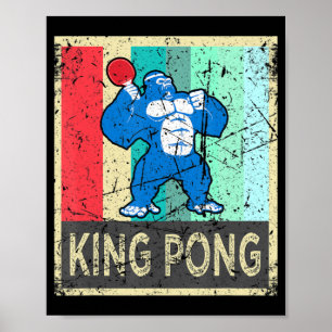 Poster Roupas Do Rei Pong Ping Pong Gear Para Homens Mulh