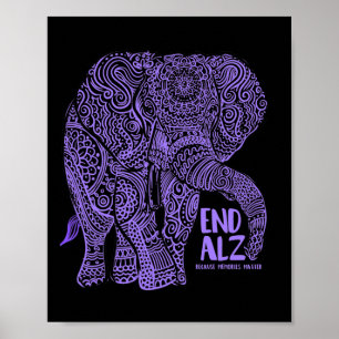 Poster Roupas e Gif de Conscientização do Alzheimer do El