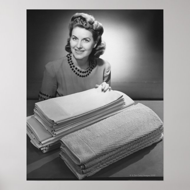 Póster Roupas e toalhas desossadas (Frente)