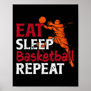 Poster Roupas Engraçado Esqueleto Comer Dormir Esqueleto 
