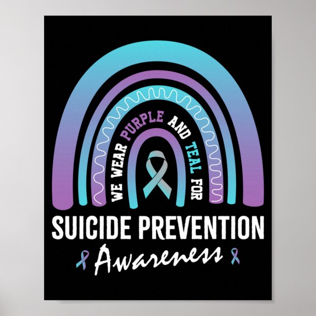 Poster Roupas masculinas azul-turquesa roxo para prevençã (Frente)