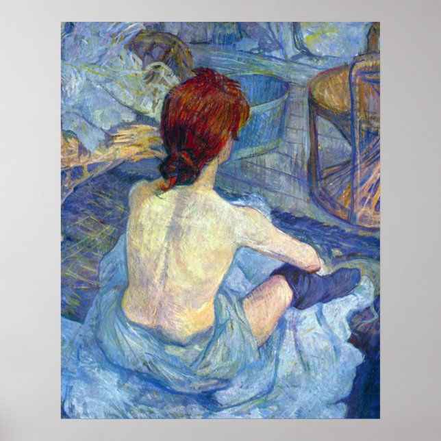 Poster Rousse the Toilet de Toulouse-Lautrec (Frente)