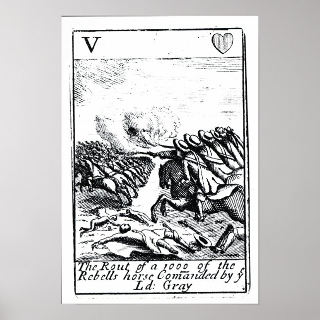 Póster Rout de 1000 de Rebels na Batalha de (Frente)