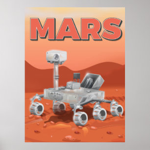 Póster Rover de exploração de Mars