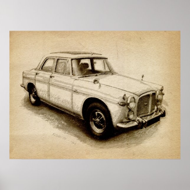 Poster Rover P5 1968 (Frente)