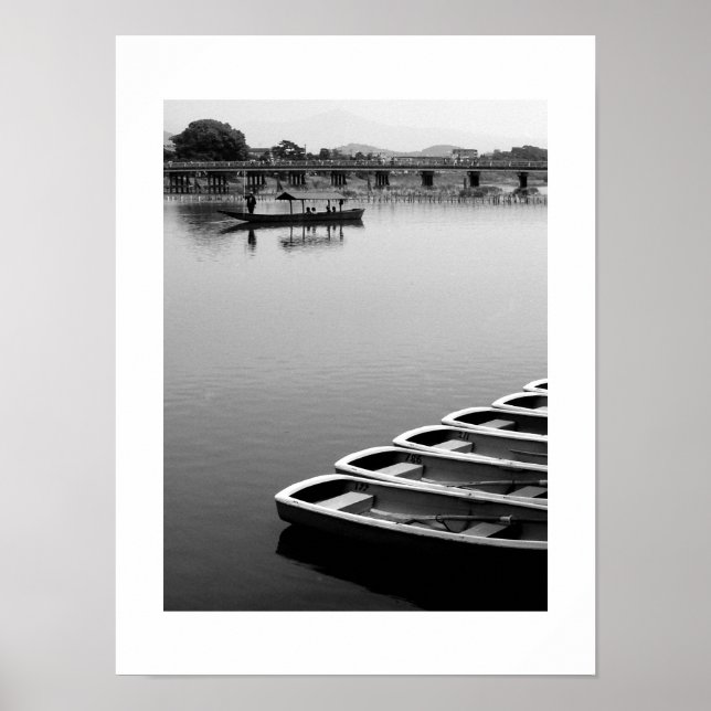 Poster Row Boats: Arashiyama, Kyoto (Frente)