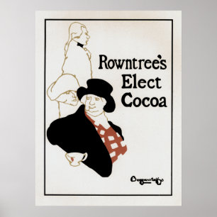 Póster Rowntree elege o cacau