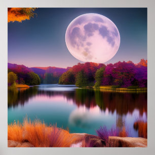 Poster Roxo Autumn Harvest Moon