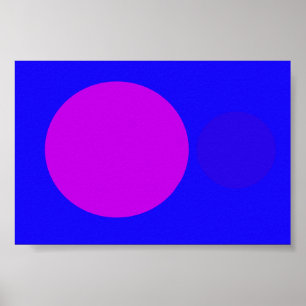 Póster Roxo azul