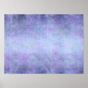 Póster Roxo, azul da cerceta, Aqua, e aguarela violeta