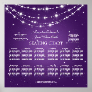 Póster Roxo Chain Sparkling da carta do assento do