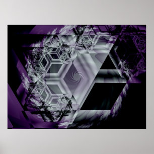 Poster roxo da matiz