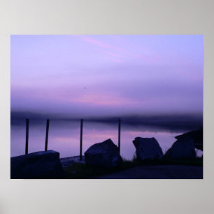 Poster roxo do alvorecer