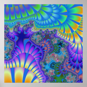 Poster Roxo e Azul