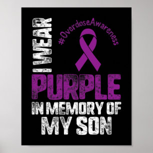 Poster Roxo Em Memória Do Meu Filho Mês De Consciência Da