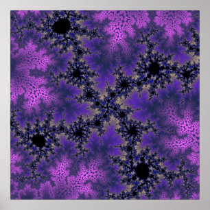 Póster Roxo Metálico