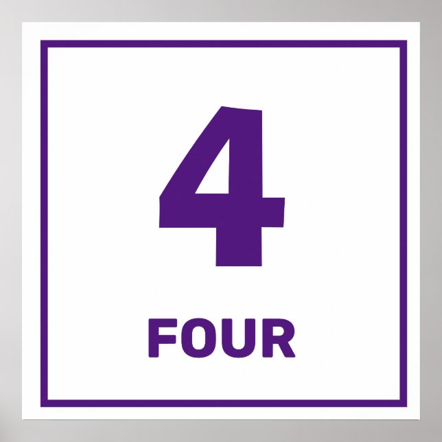 Poster Roxo número quatro (Frente)