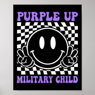 Poster Roxo Para Crianças Militares Filho Militar