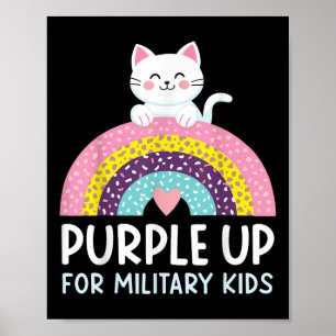 Poster Roxo Para Crianças Militares Mês Filho Militar R
