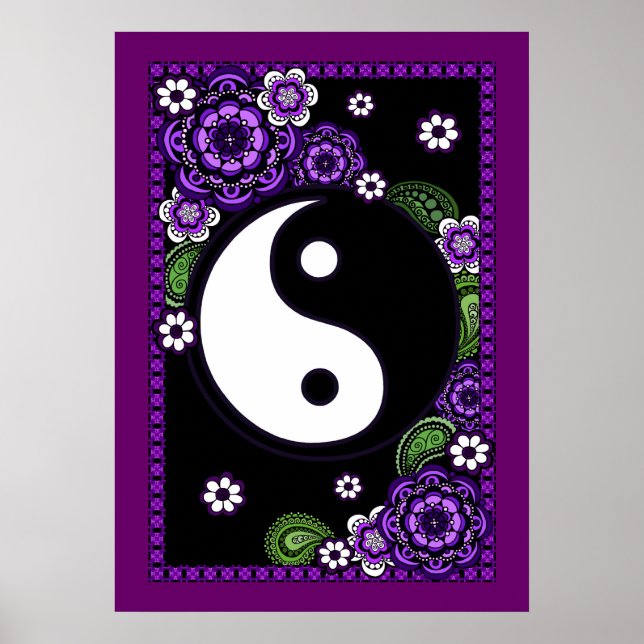 Poster Roxo Yin Yang (Frente)