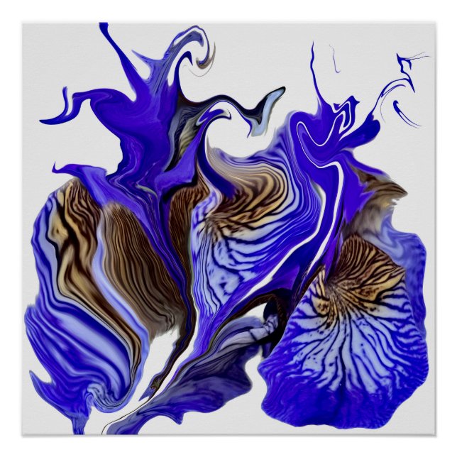 Póster Roxos De Flor Roxo Iris (Frente)