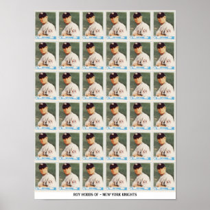 Poster Roy Hobbs - Cartões Não Cortados