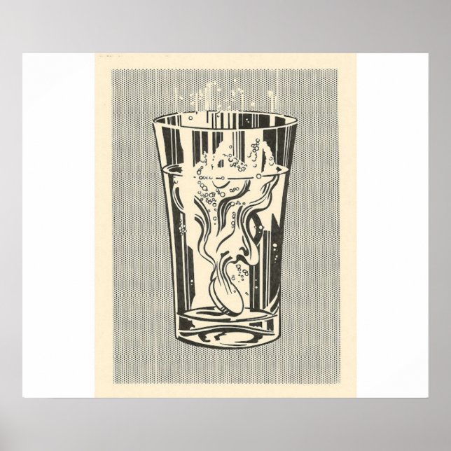 Poster Roy Lichtenstein - Alka Seltzer (Frente)