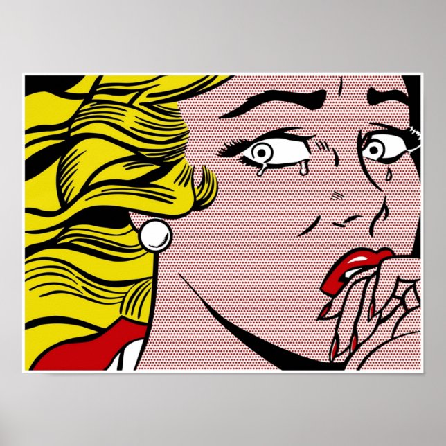 Poster Roy LIchtenstein Crying Girl (Frente)