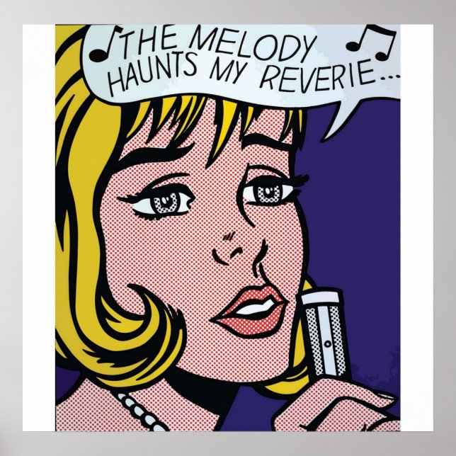 Poster Roy Lichtenstein, vetorado e retrabalhado (Frente)