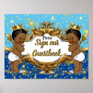 Poster Royal African Twin Boys   Elegante Sinal de Guestb