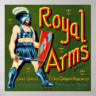 Póster Royal Arms Citrus