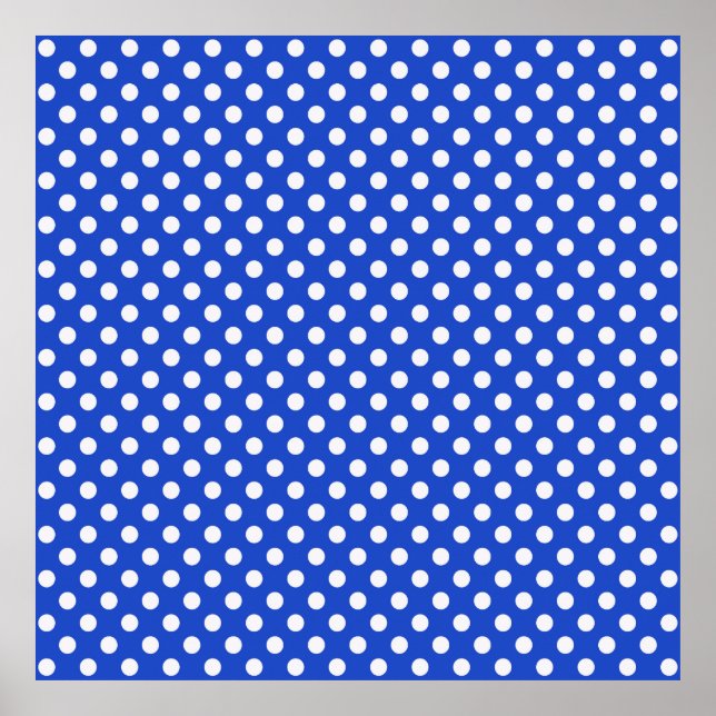 Poster Royal Blue Combination Bolinhas por STaylor (Frente)