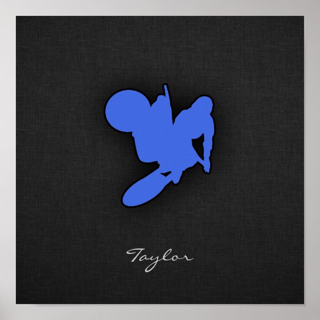 Póster Royal Blue Motocross (Frente)